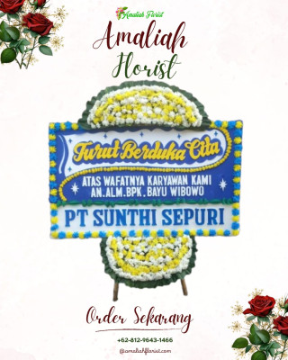 Papan Bunga Duka di Mergowati