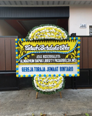 Papan Bunga Duka di Mergowati